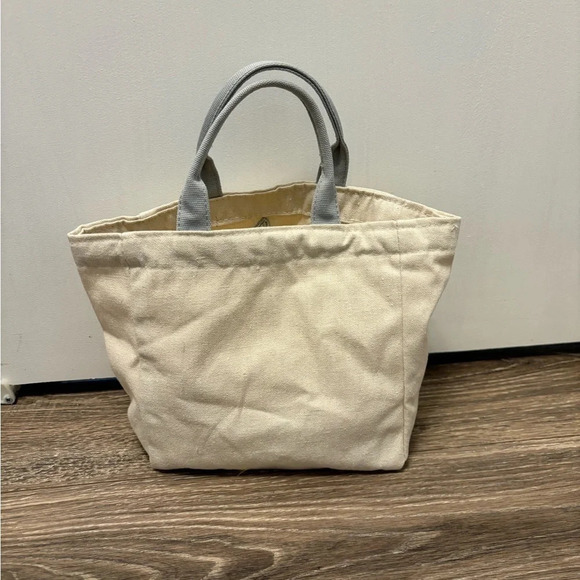 Easter Grey Bunny Small Canvas Tote Bag - Picture 3 of 4